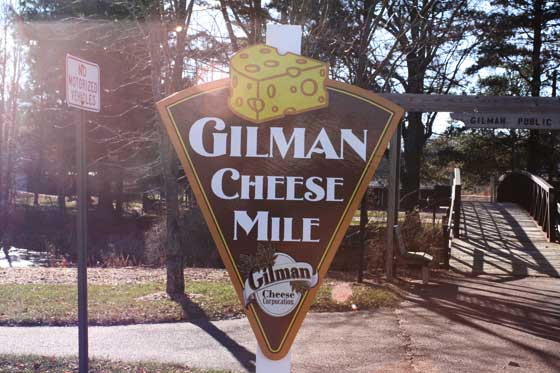 Gilman Cheese Mile sign